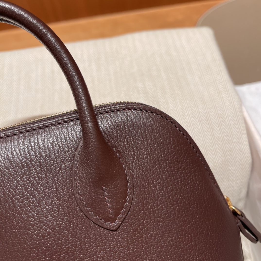 에르메스 미니 볼리드18 에버골드 금장 염소가죽